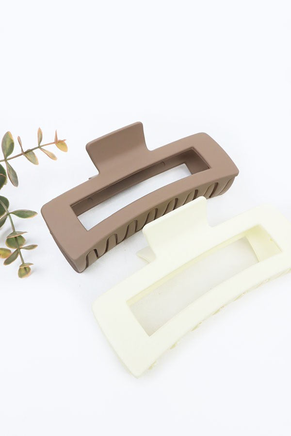 Jumble Rectangle Hair Claw Clip