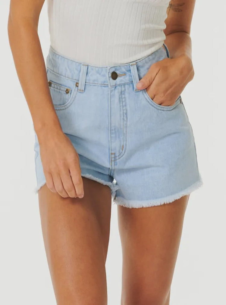 Amy High Waist Short | Light Blue