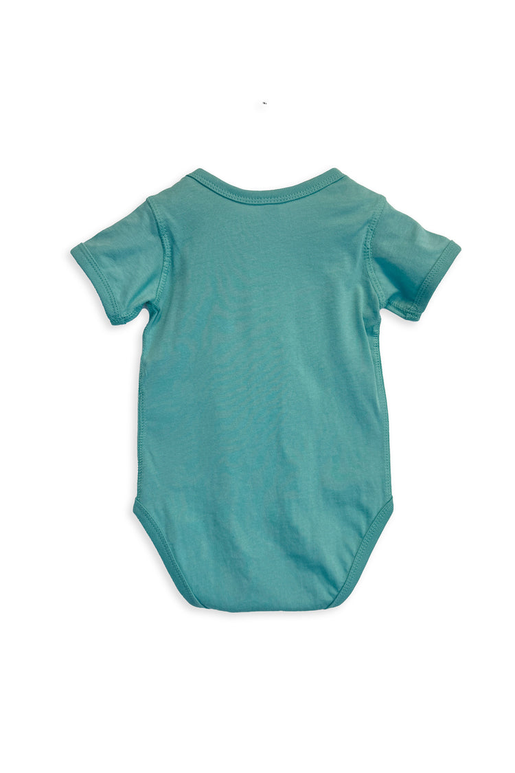 Girls Beach Block Onesie | Teal