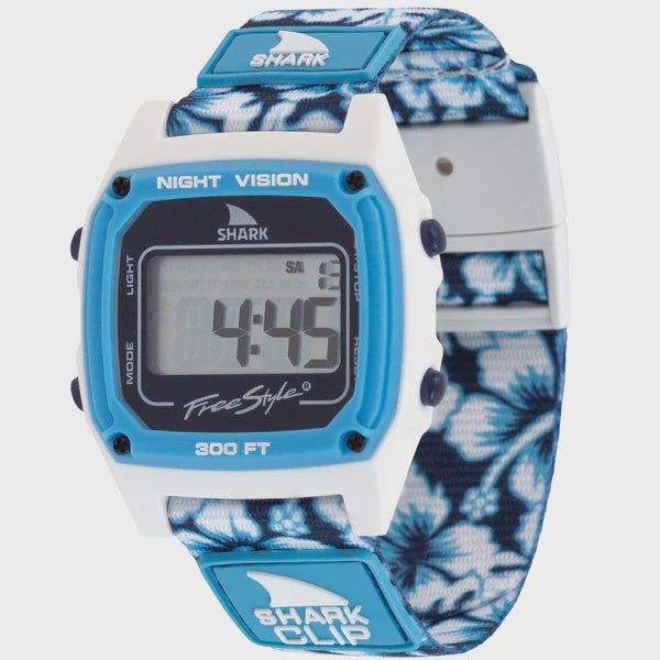 Shark Classic Clip | Blue Hibiscus
