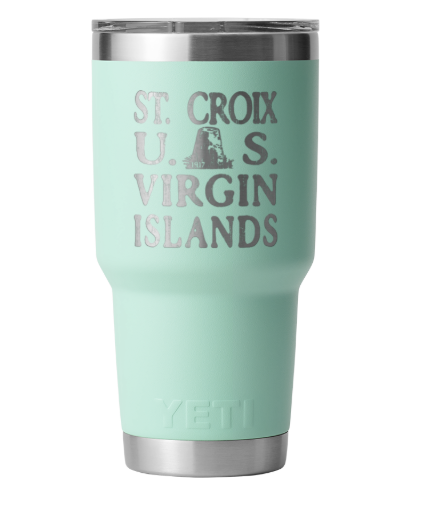 Engraved 30 oz. Tumbler | STX Mill | Seafoam