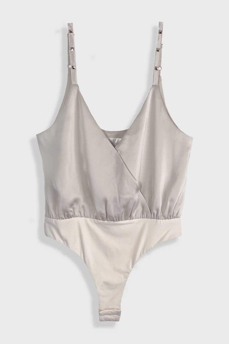 She Works Hard For The Money Bodysuit | Champagne