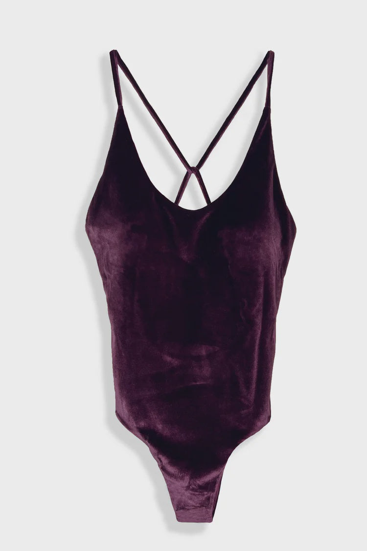 Velvet Bodysuit | Retro Ruby