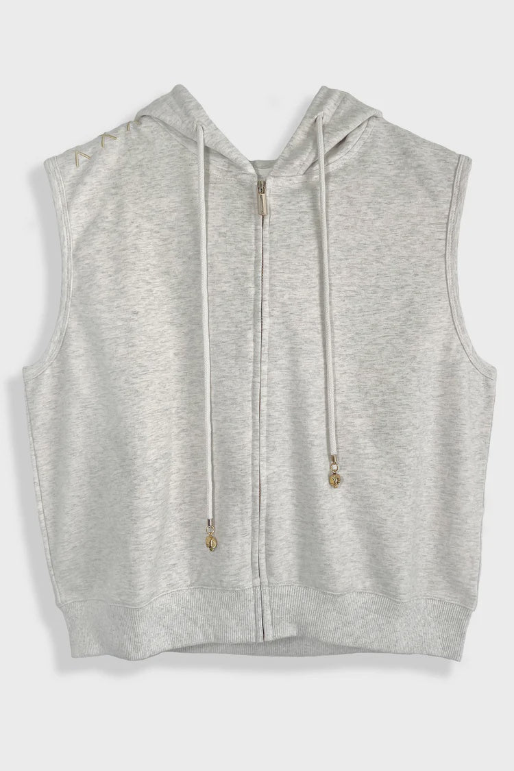 Sleeveless Zip Hoodie | Sunny Daze