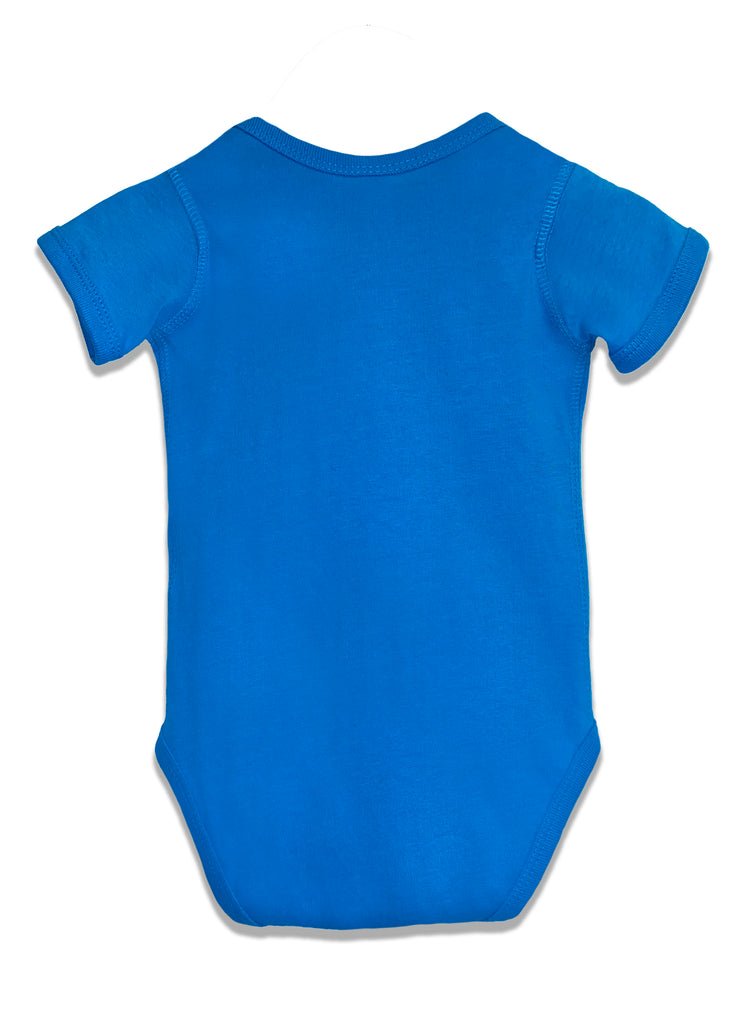 Kid's Squiggly Dolphin Onesie | Caribbean Blue