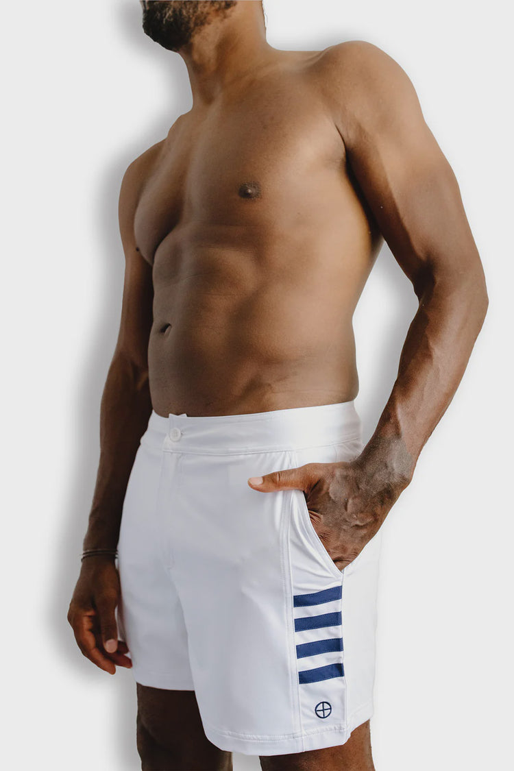 Men's Sailor Boardshort  | White