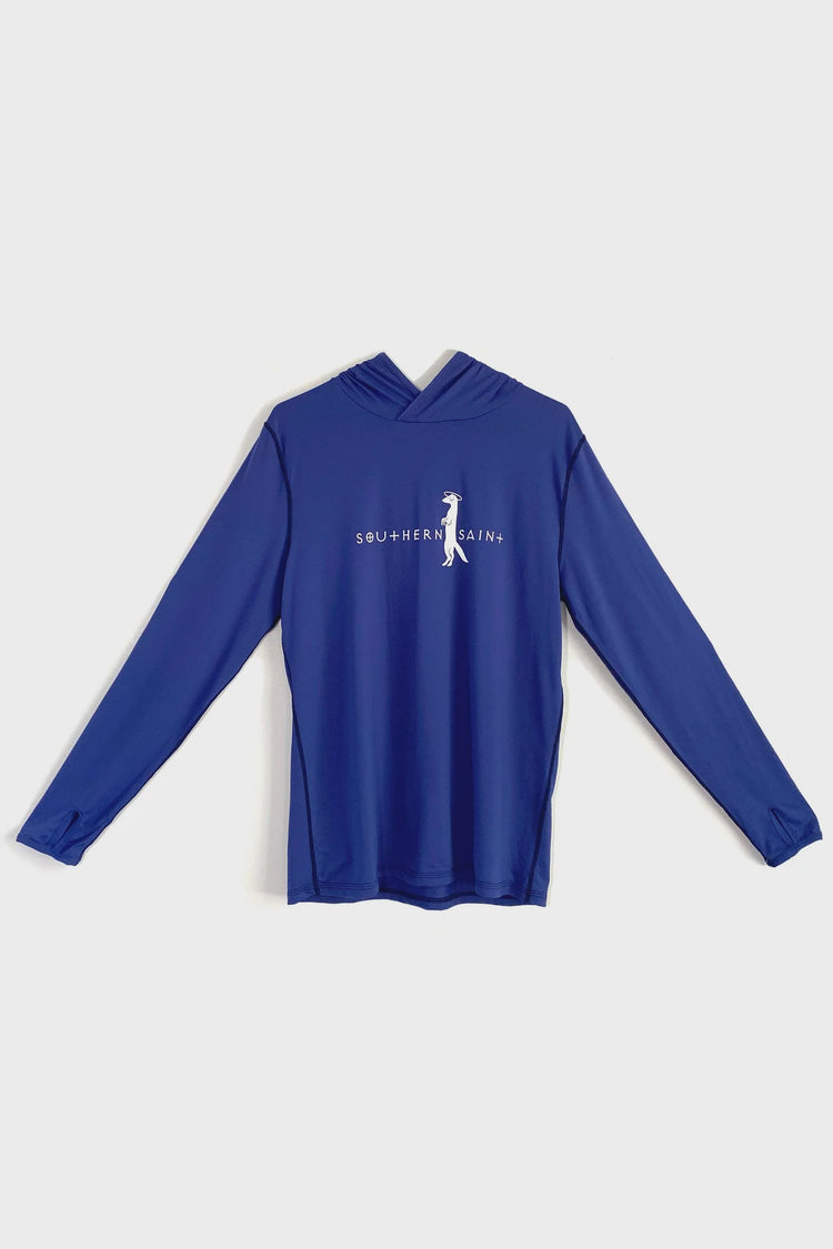 Men's Semi-Fitted Hooded Sun Shirt | Navy