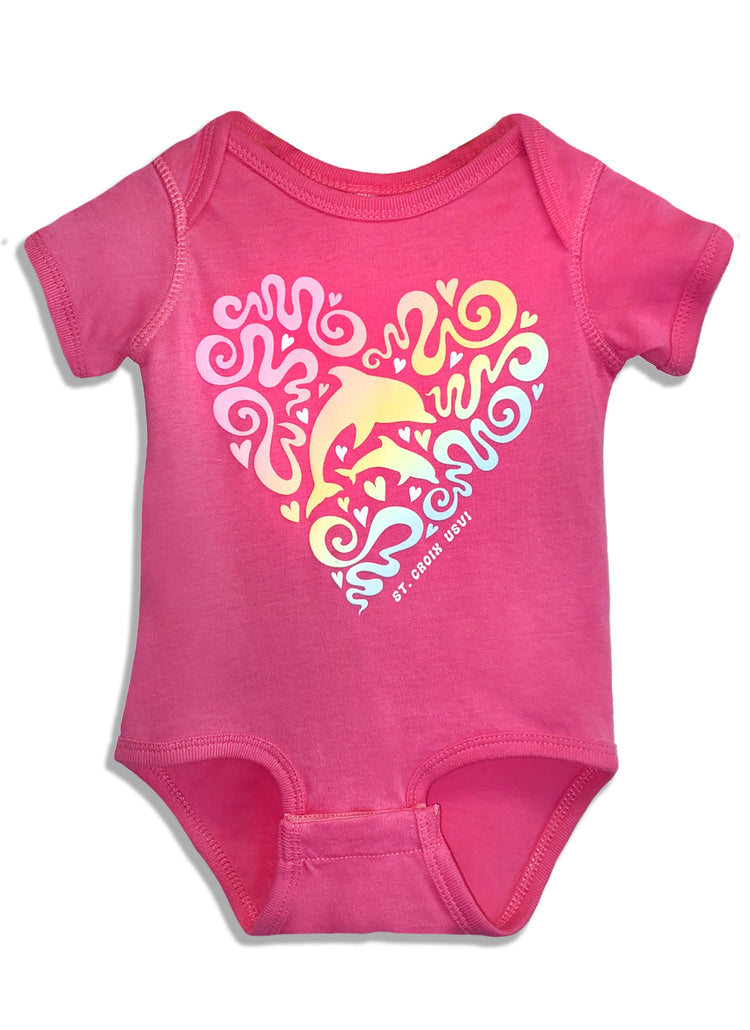 Kid's Squiggly Dolphin Onesie| Azalea