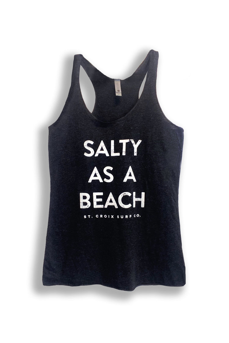 Women's Salty As a Beach Tank | Black