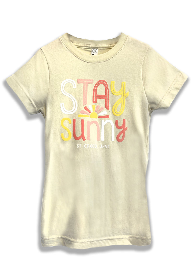 Girls Stay Sunny Tee | Natural