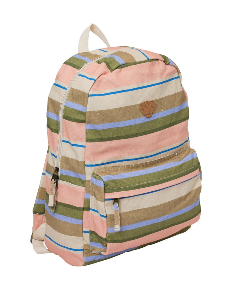 Schools Out Backpack | Peach Stripe