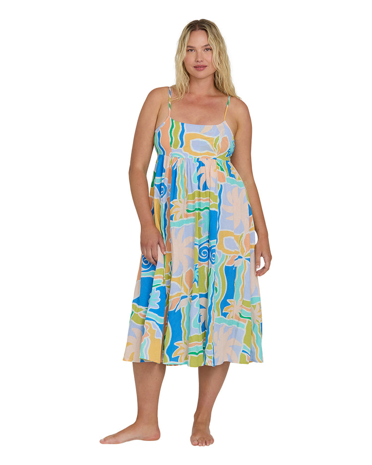 Island Life Midi Dress | Blue Multi