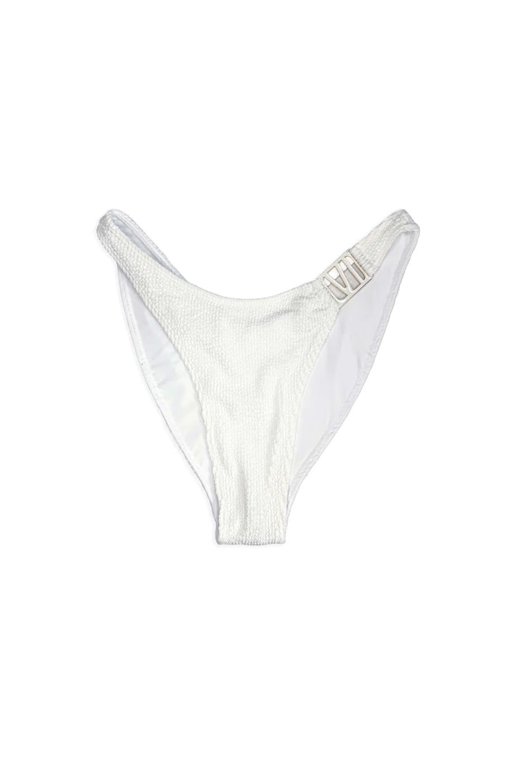 VI Nice High Hip Bikini Bottom | White