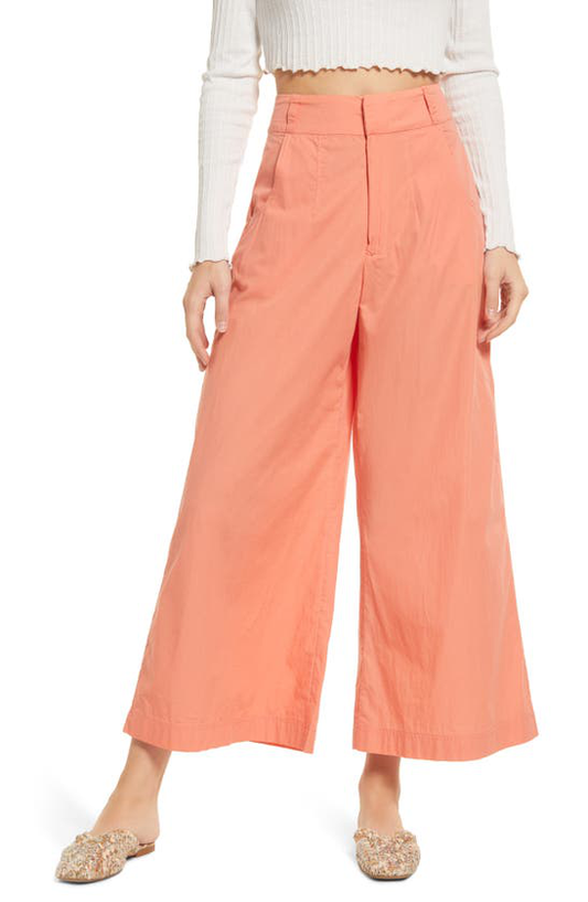 Menorca Cropped Solid/ Faded Coral