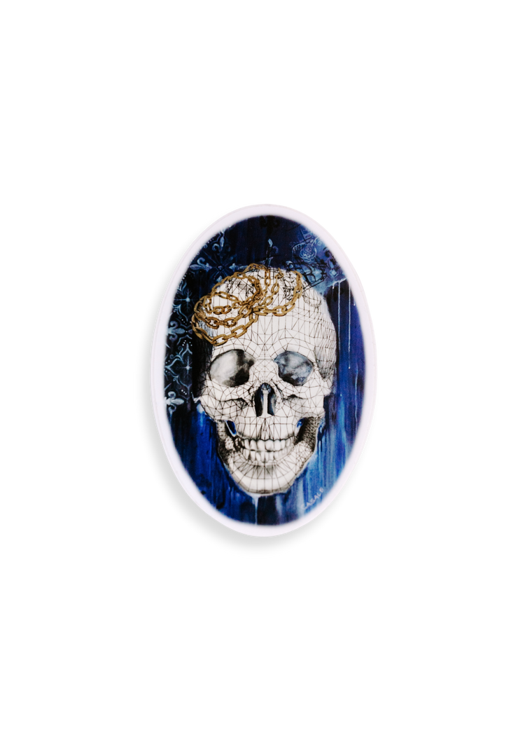 Geometric Skull Sticker