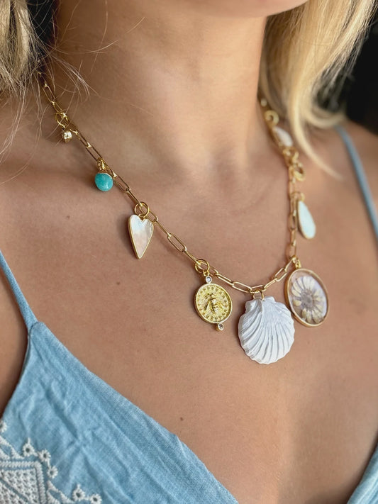 Floral Tide Charm Necklace
