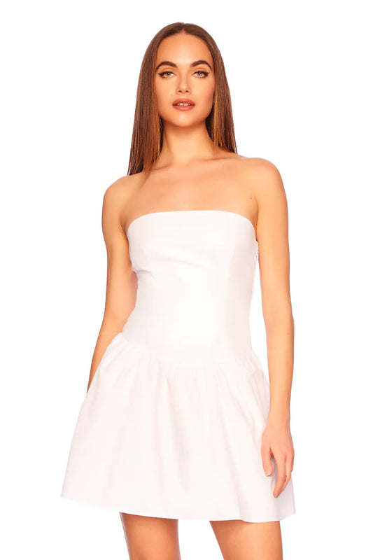 Poplin Tube Flare Dress | Sugar