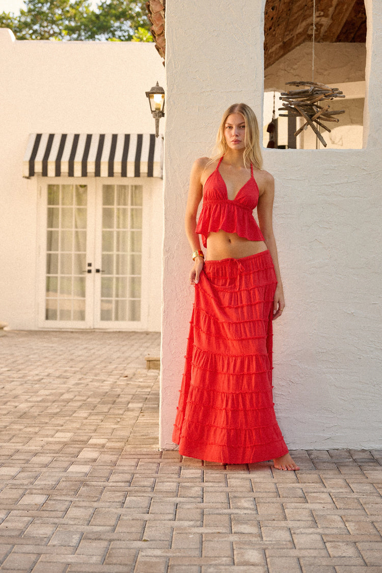 Brielle Skirt | Cherry