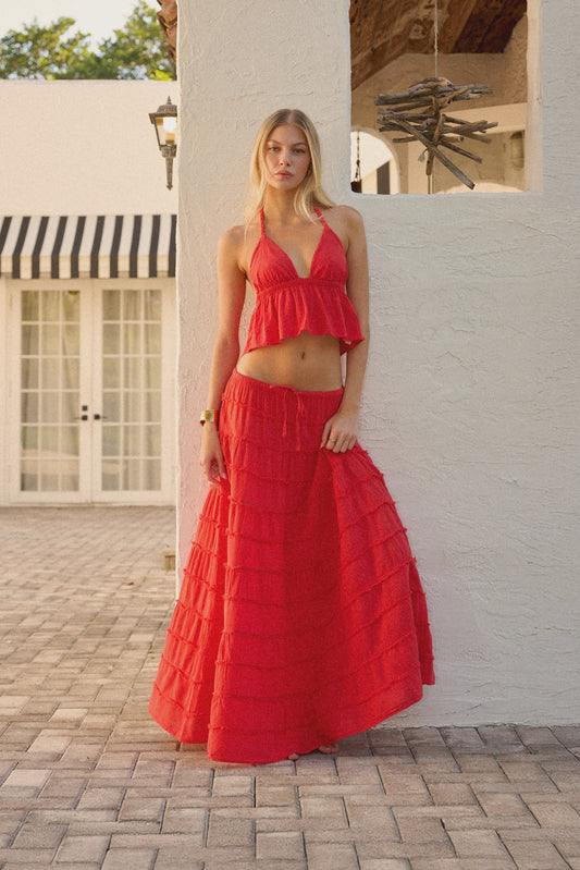 Brielle Skirt | Cherry