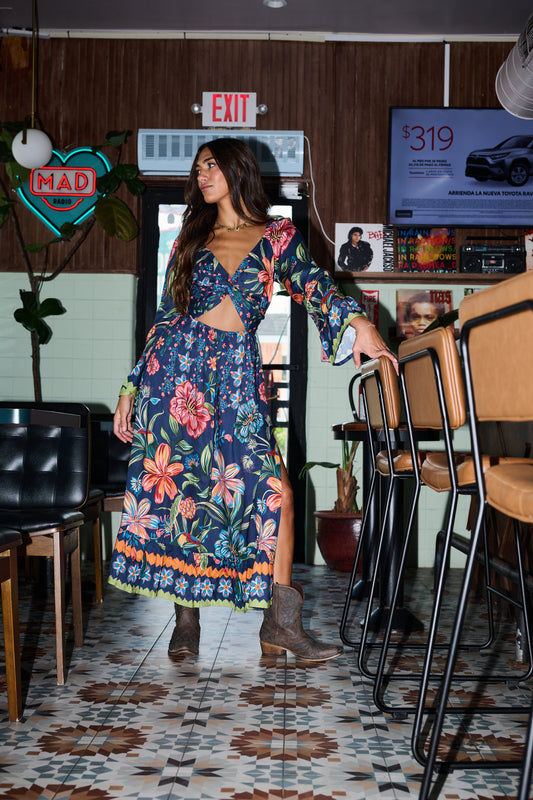 Amani Maxi Dress | Blue