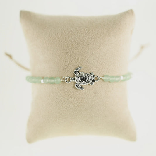 Sea Turtle Stone Bracelet