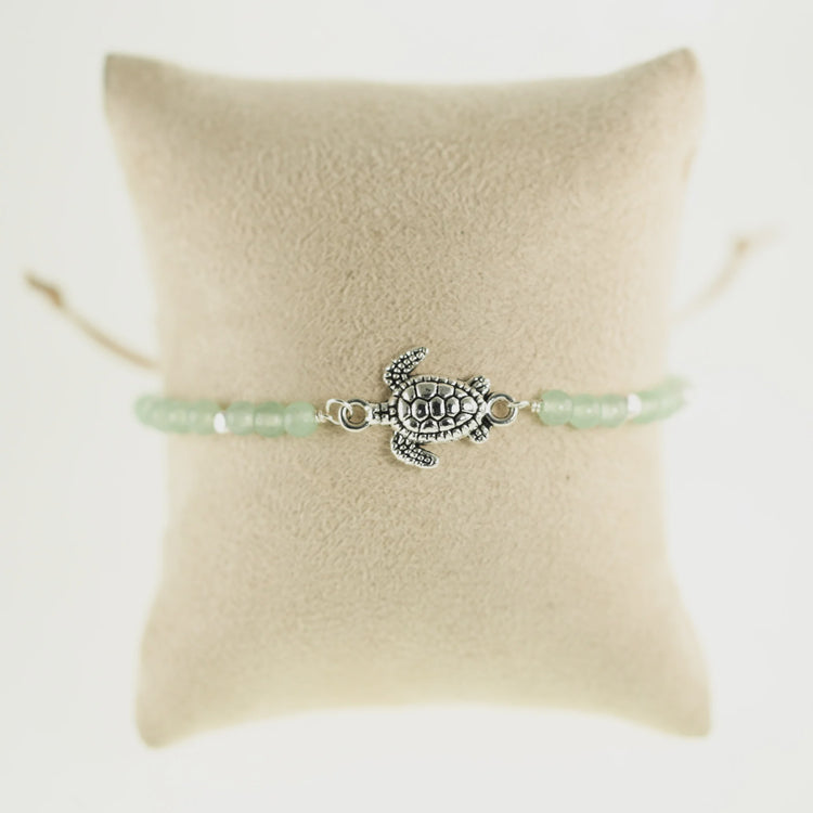 Sea Turtle Stone Bracelet