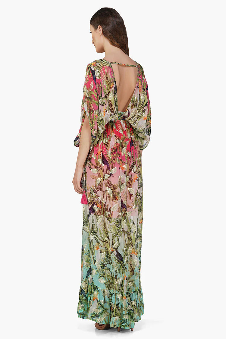 Farm Chriping Printed Angel Maxi Dress