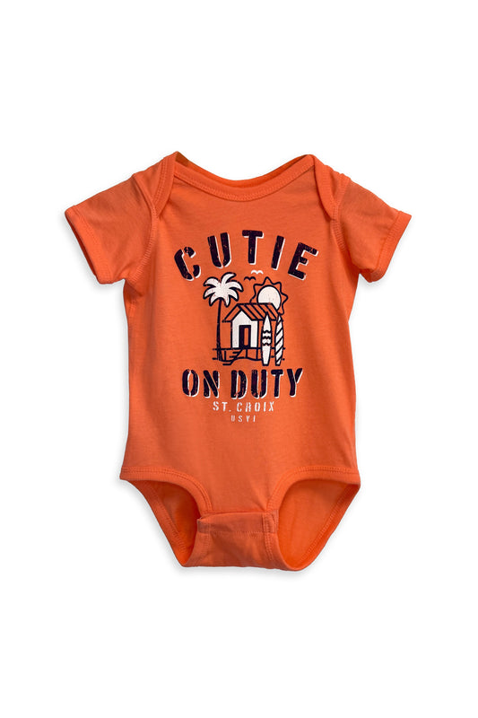 Cutie on Duty Onesie | Papaya