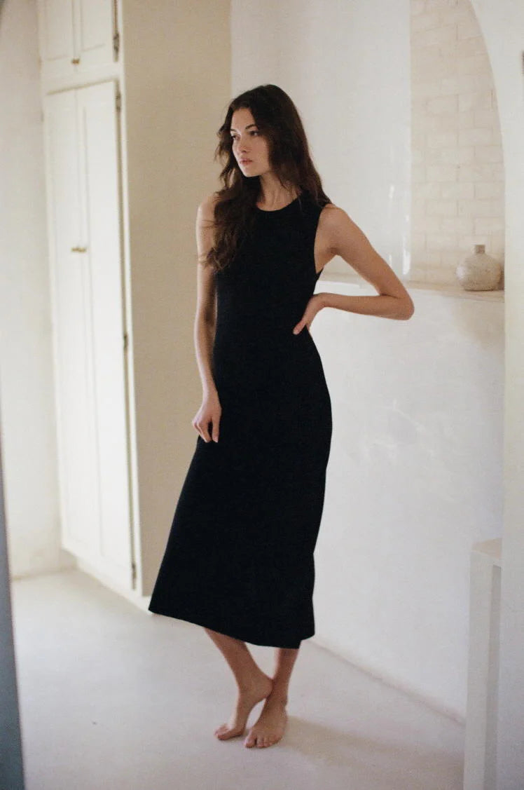 Elosie Maxi Dress Sweaters | Black