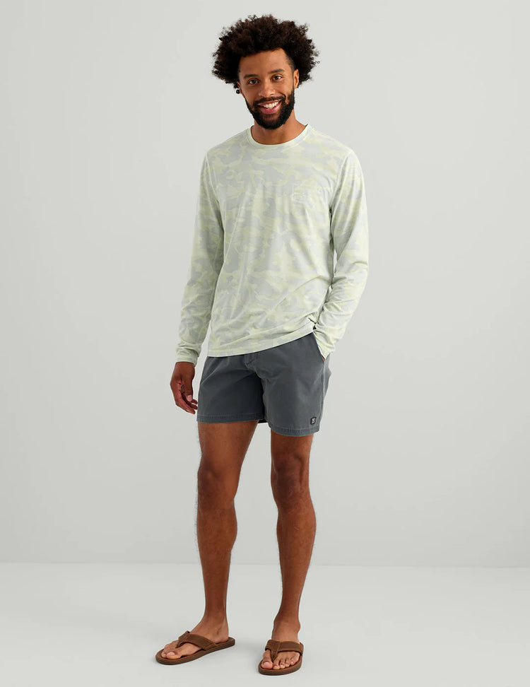 Drift Long Sleeve Performance Tee | Pale Algae