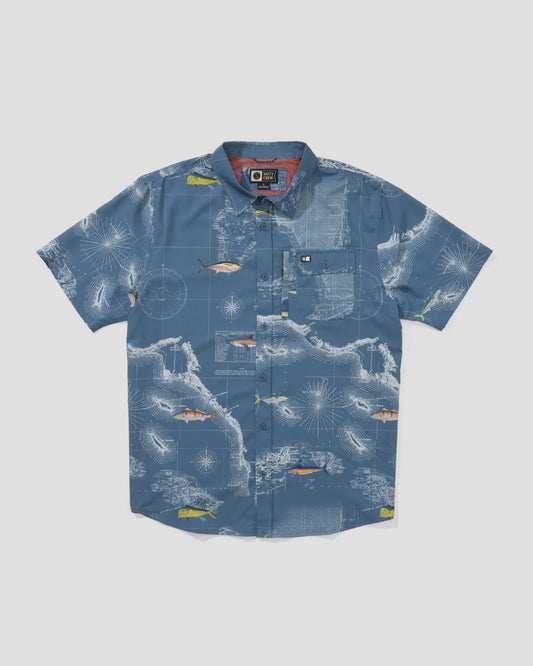 Flagship UV Button Up | Channel Blue