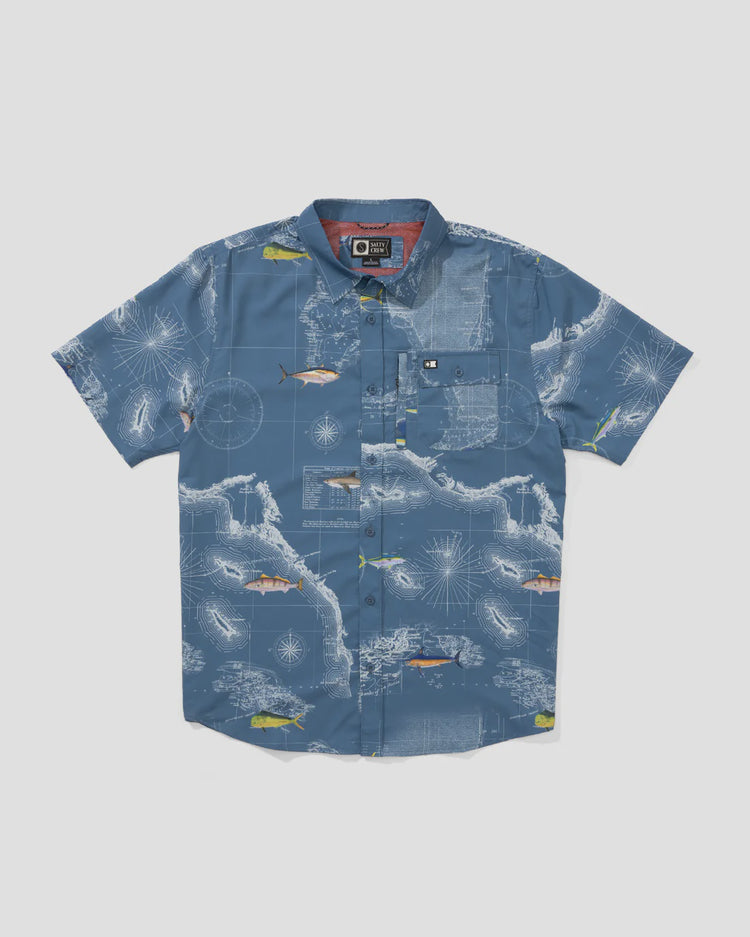 Flagship UV Button Up | Channel Blue
