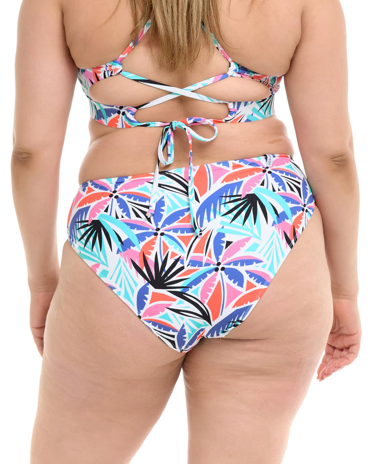 Miami Retro Plus Size Swim Bottom | Sunset