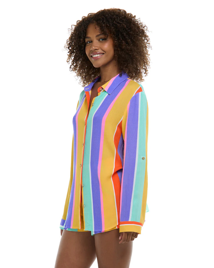 Floret Ode Loose Fit Shirt | Floret Stripe