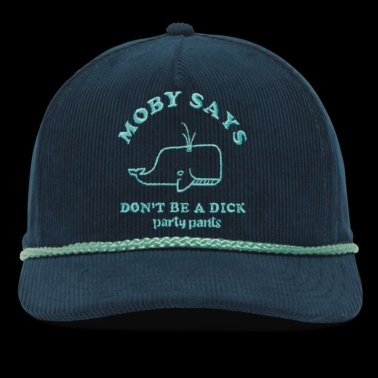 Moby Says Cord Hat | Blue