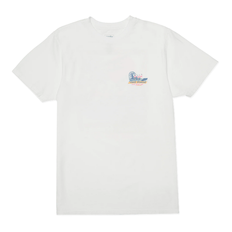 Flock Around Match Tee | White
