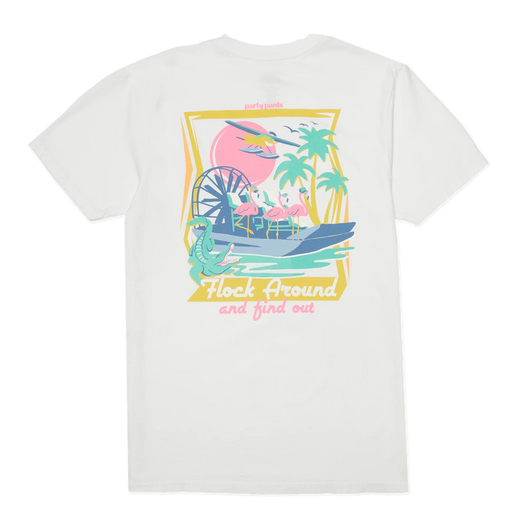 Flock Around Match Tee | White