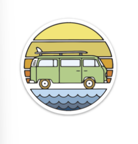 VW Bus Sticker | Colored