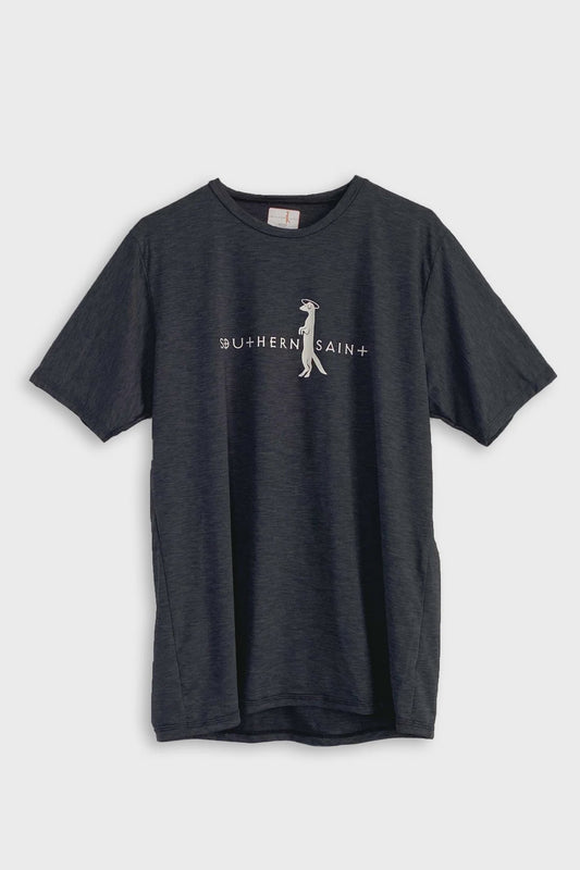 Men's Relaxed Fit Short Sleeve Sun Shirt | Charcoal