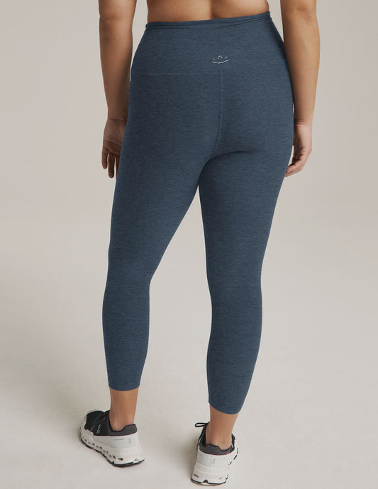 Spacedye Walk And Talk High Waisted Capri Legging | Nocturnal Navy
