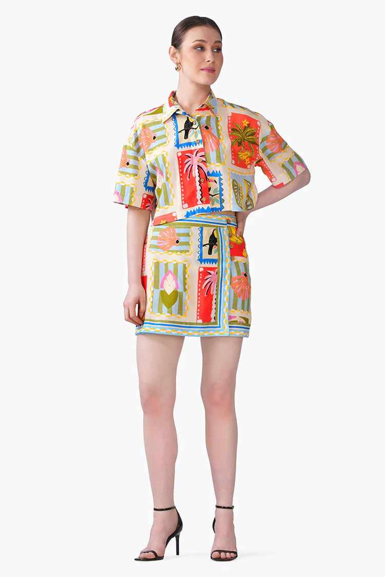 Toucan Pop Fruit Short Shirt
