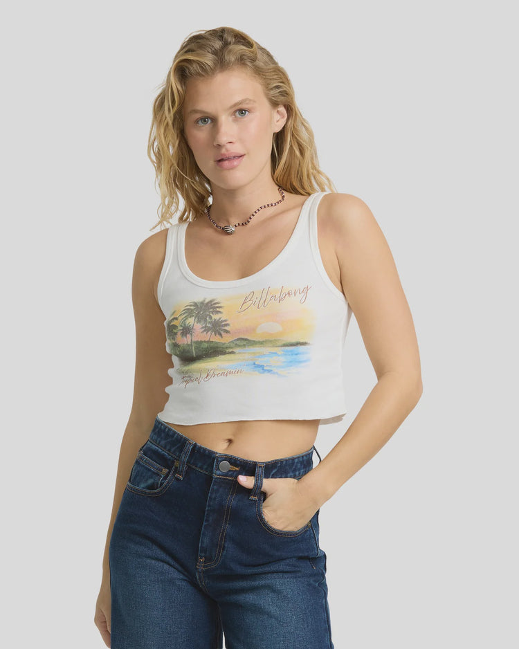 Tropical Dreamin Tank Top | Salt Crystal