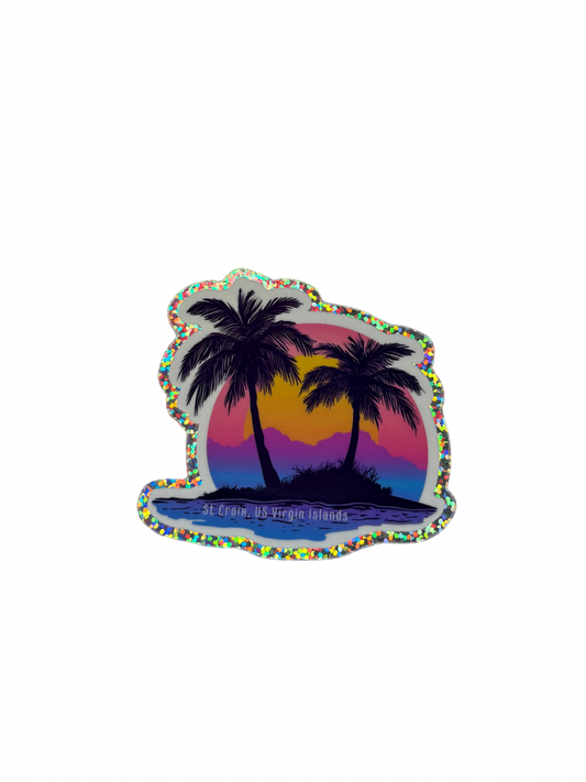 Palm Tree Paradise Sticker