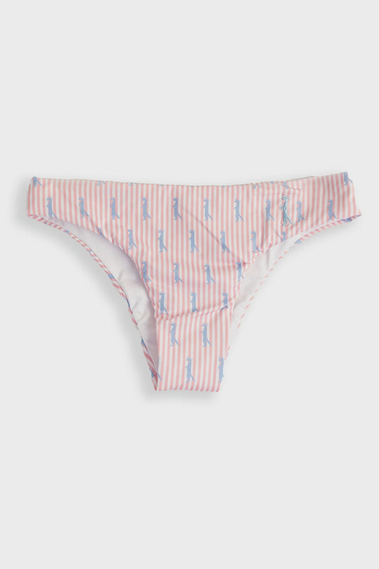 Mongoose Seersucker Bikini Bottom | Peach