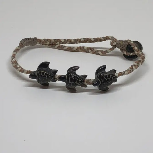 Mini Bracelet | Black Baby Sea Turtle