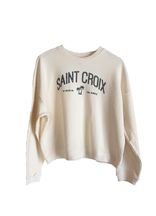 VI Palm Long Sleeve Tee | Natural