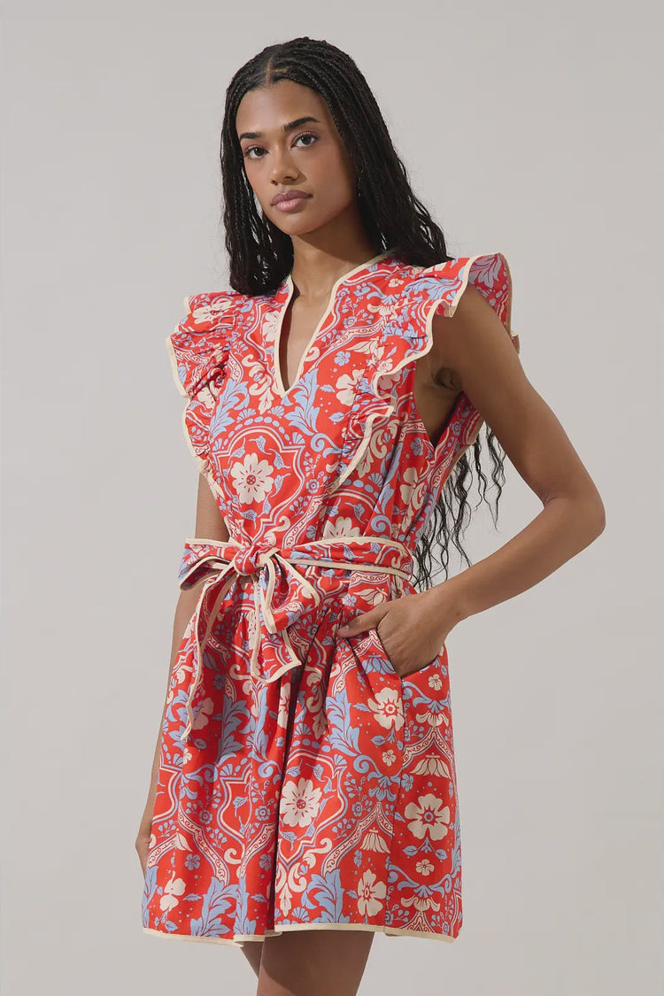 Kailin Ruffle Mini Dress
