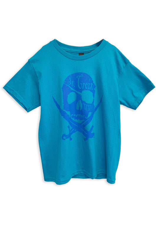 Youth Pirate Tee | Tropical Blue