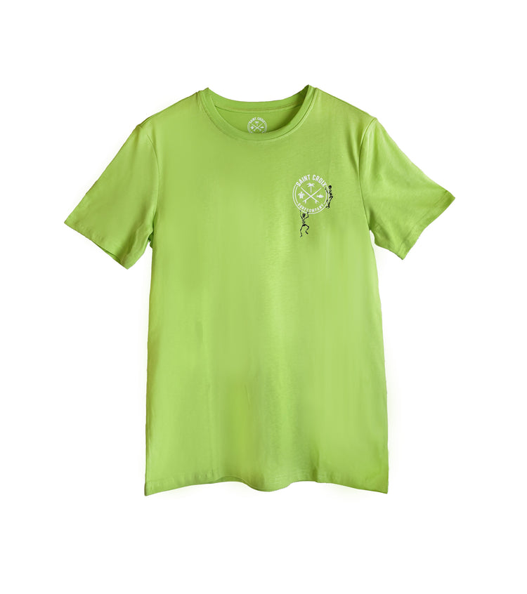 STX Surf Sugar Skull Tee | Lime Green