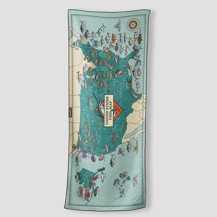 Original Towel | US Fish Map